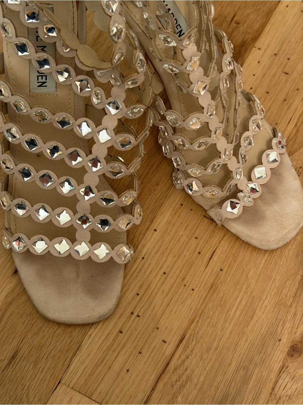 Steve Madden Shinning Studded Strappy High Heel